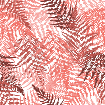 Fern tropical seamless pattern. Vector illustration