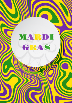 Mardi Gras carnival party background. Fat tuesday. Vector illustration.