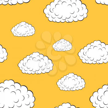 Royalty Free Clipart Image of a Cloud Background