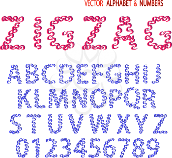 Royalty Free Clipart Image of the Alphabet