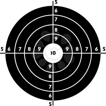 Royalty Free Clipart Image of a Target for Shooting Practice
