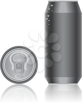 Royalty Free Clipart Image of a Can