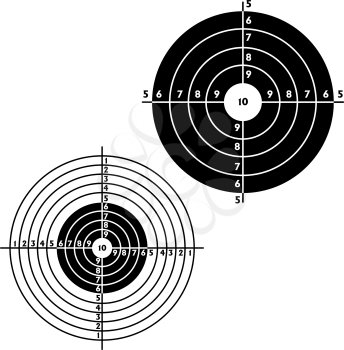 Royalty Free Clipart Image of Targets for Shooting Practice