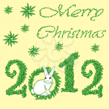 Royalty Free Clipart Image of a Christmas Themed Background