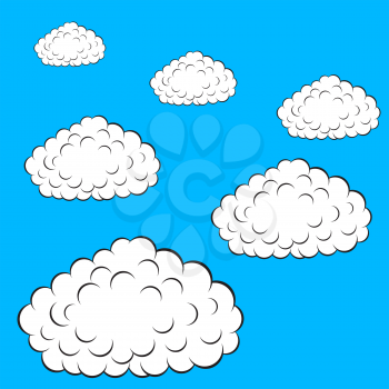 Royalty Free Clipart Image of a Cloud Background