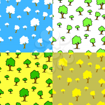 Royalty Free Clipart Image of Tree Backgrounds
