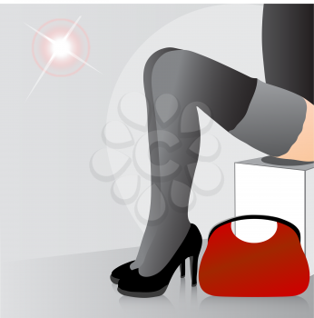 Royalty Free Clipart Image of a Woman's Legs