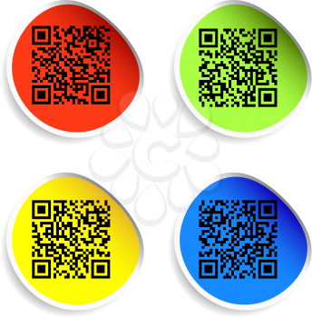 Royalty Free Clipart Image of Modern Barcodes