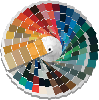 Royalty Free Clipart Image of a Colour Palette