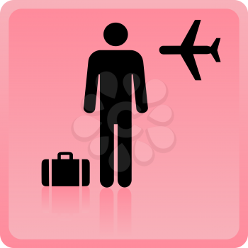 Royalty Free Clipart Image of a Travel Icon