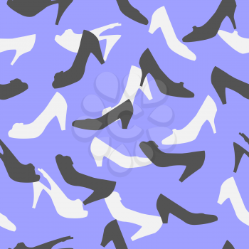 Royalty Free Clipart Image of a High Heel Background