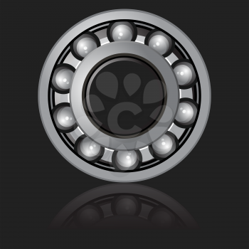 Royalty Free Clipart Image of a Metal Bearing