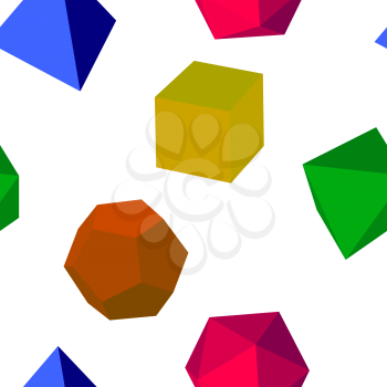 Royalty Free Clipart Image of a Bunch of Shapes