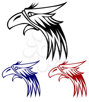Royalty Free Clipart Image of Eagle Mascots