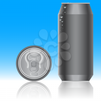 Royalty Free Clipart Image of a Can of Pop