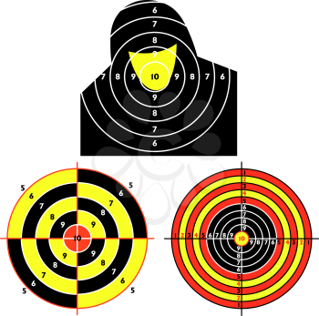 Royalty Free Clipart Image of Targets For Shooting Practice 