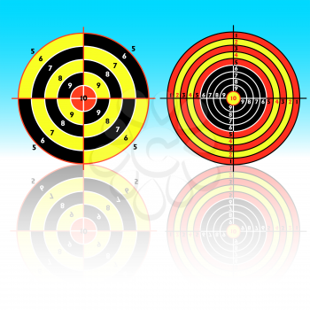 Royalty Free Clipart Image of Targets For Shooting Practice