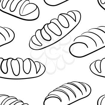 Royalty Free Clipart Image of a Bunch of Bread