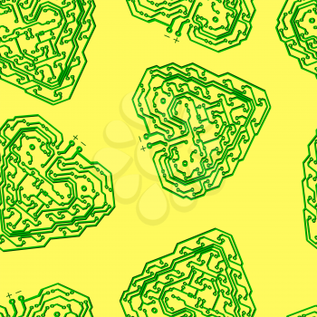 Royalty Free Clipart Image of a Circuit Board Background