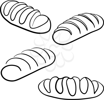 Royalty Free Clipart Image of Bread