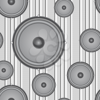 Royalty Free Clipart Image of Speakers