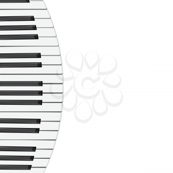 Royalty Free Clipart Image of Piano Keys