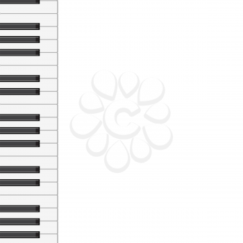 Royalty Free Clipart Image of Piano Keys