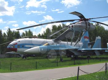 Moscow, Monino, Russia, the plane of war an a parking