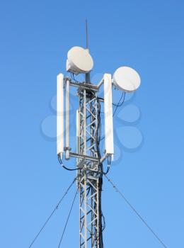 GSM Antenna against blue sky