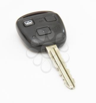Car key, object isolated on white background .