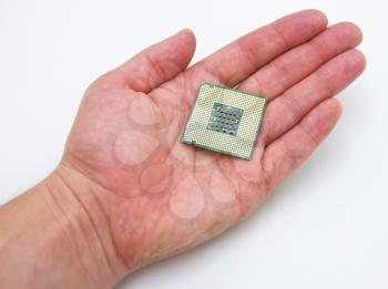 Computer processor in hand