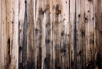 Close up of  wooden fence panels