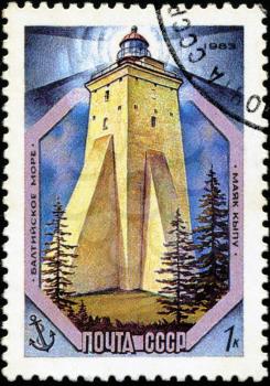 USSR - CIRCA 1983: A stamp from the USSR shows image of a Baltic Sea lighthouse, circa 1983