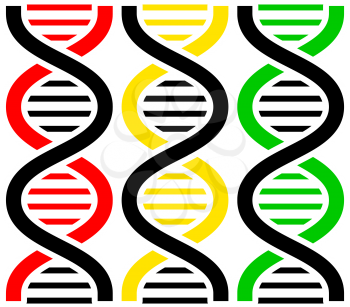 DNA Symbols . Vector illustration.