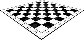 Chess Board. Vector illustration.