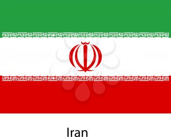 Flag  of the country  iran. Vector illustration.  Exact colors. 