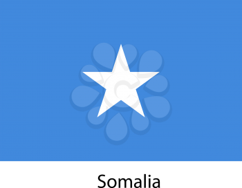 Flag  of the country  somalia. Vector illustration.  Exact colors. 