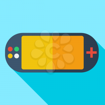 Modern flat design concept icon video game consoles. Vector illustration.