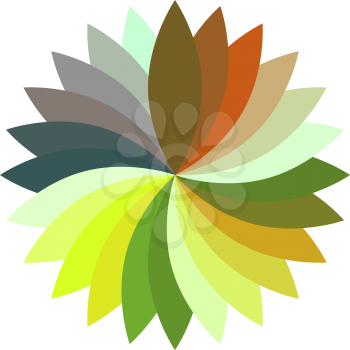 Flower color lotus silhouette for design illustration.