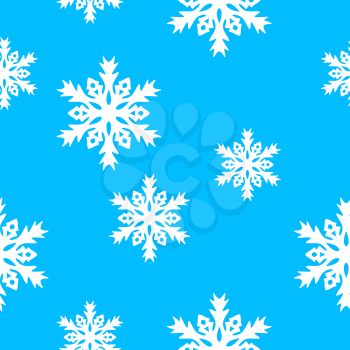 Seamless pattern with with snowflakes. Background for gift wrapping. Decoration fabric. Wallpaper design.