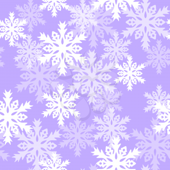 Seamless pattern with with snowflakes. Background for gift wrapping. Decoration fabric. Wallpaper design.