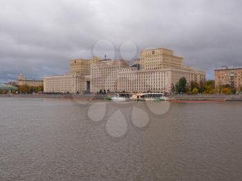 Moscow Main building of the Ministry of Defense of the Russian Federation.