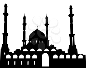 Nur-Sultan elements sketch Hazret Sultan Mosque.