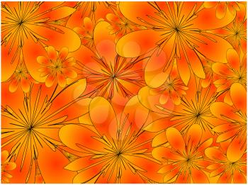 Royalty Free Clipart Image of a Flower Background