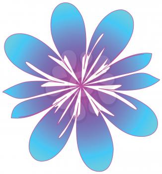 Royalty Free Clipart Image of a Flower