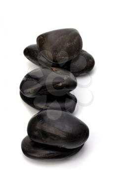 zen stones isolated on the white background