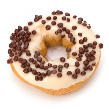 Delicious doughnut isolated on white background