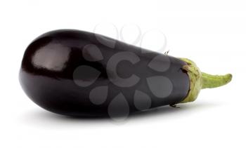 eggplant isolated on white background close up
