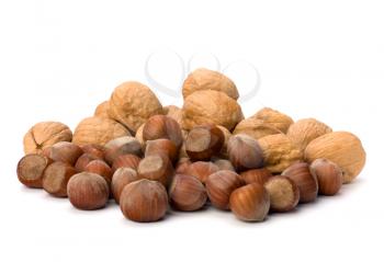 nuts isolated on white background
