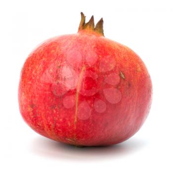 pomegranate isolated on white background close up